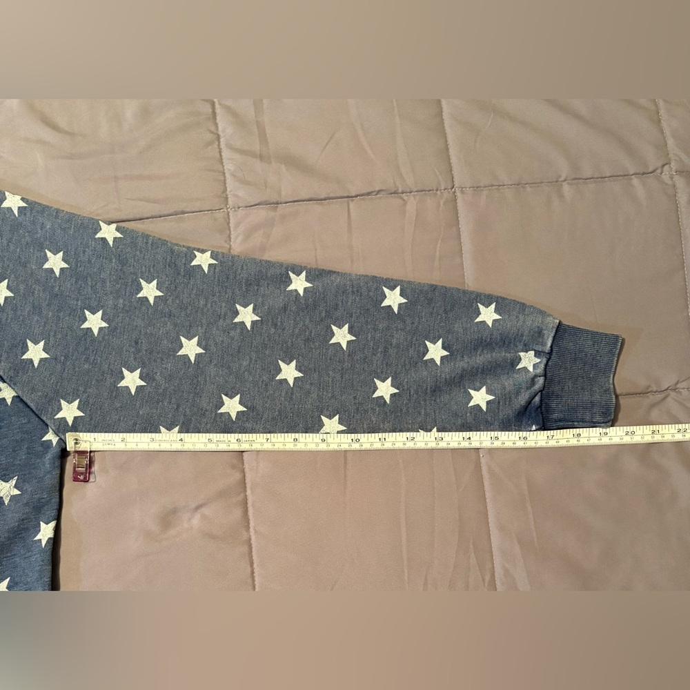 Alternative Apparel Lazy Day Mineral Wash French Terry Star Pullover Sweatshirt - Picture 16 of 17